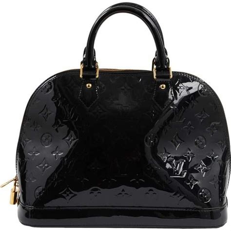 louis vuitton black patent leather bag|Black in Handbags for Women .